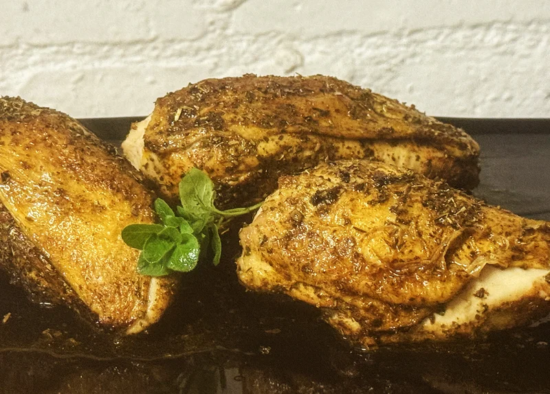 WHAT’S COOKING: Roast bone-in chicken breasts with a chimichurri dry rub