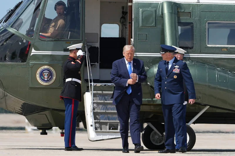 FAA is investigating why a plane was allowed to take off as President Trump’s helicopter approached