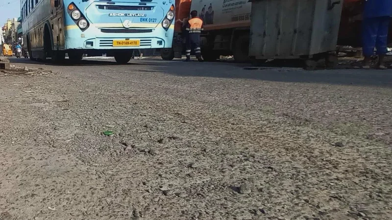 Motorists put to risk as 20% of bus route roads damaged in Chennai