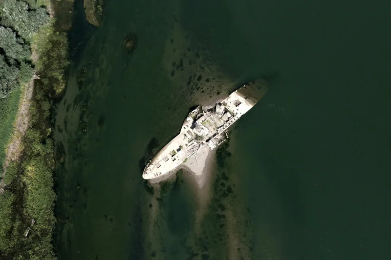 A historic boat emerges in Serbia as Europe’s rivers run dry from drought and heat