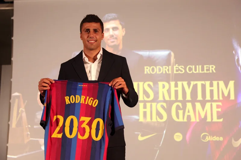 Barcelona complete Rodri transfer from Manchester City in £65.4million deal