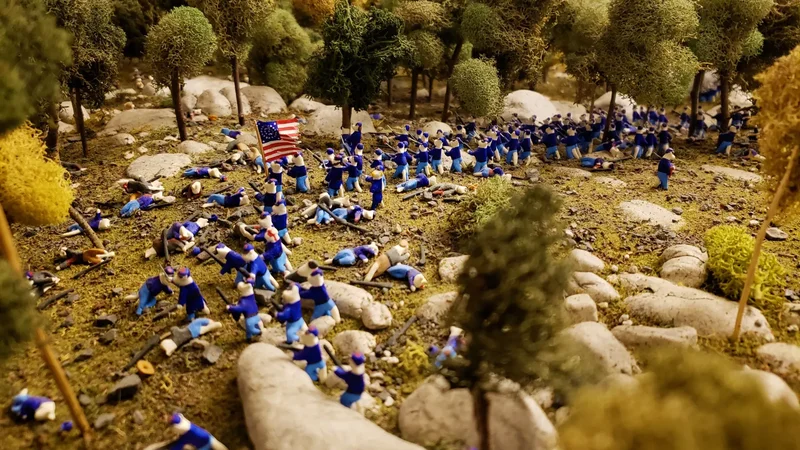 10,033 tiny clay cats reenact the Civil War at a Gettysburg museum