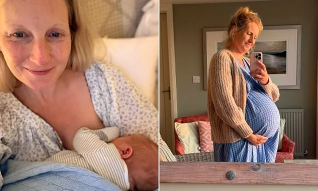 Sienna Miller's sister Savannah, 47, welcomes her fourth child as she shares sweet snap of baby boy after 'complicated' fertility journey