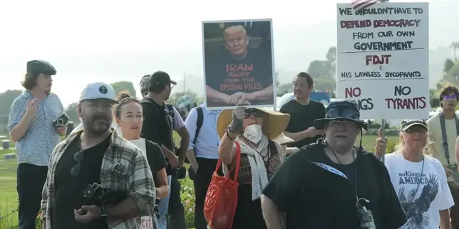Armed man arrested at Trump's golf course in Los Angeles two days before president's visit