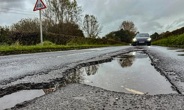 Britain's worst areas for potholes mapped as drivers now face £3.3bn annual repair bill