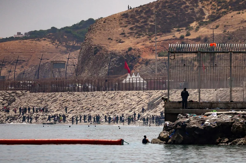 Spain installs sea barrier on Ceuta's border with Morocco after frontier rush that killed 67