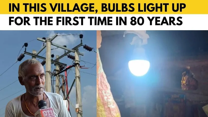 After 80 years of independence, electricity finally reaches UP village