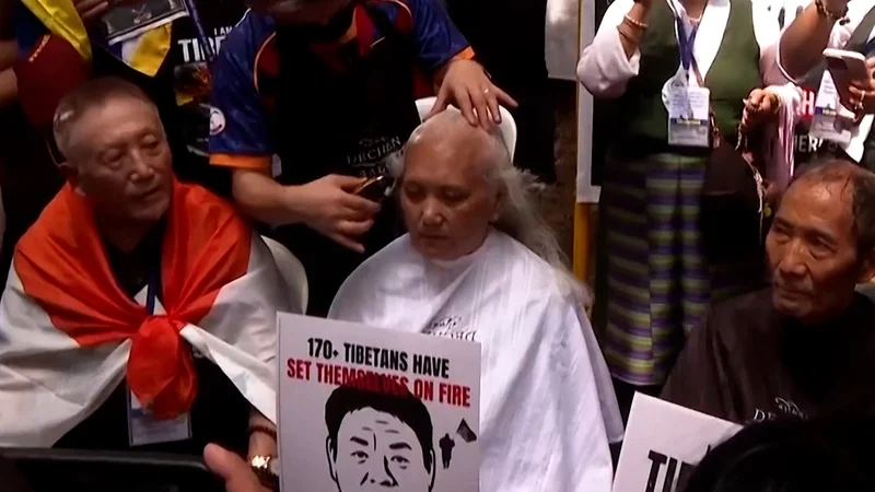 Hundreds of Tibetans protest China’s ethnic unity law by shaving heads