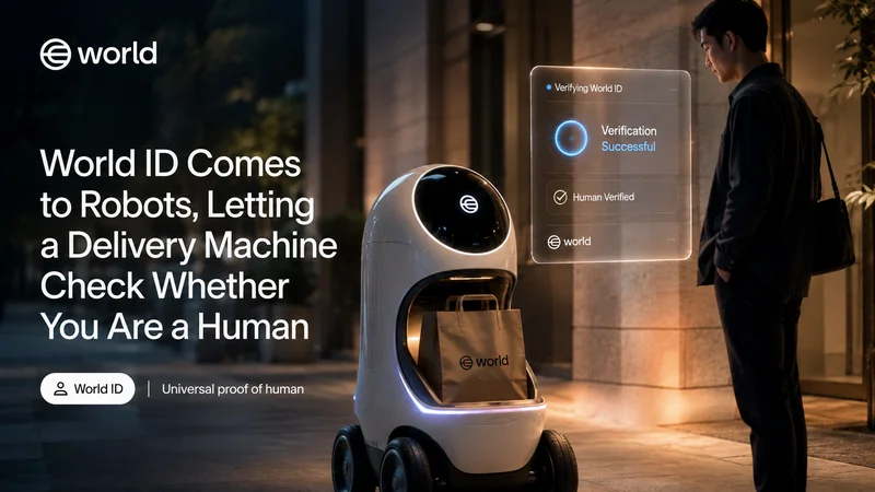 World ID Comes to Robots, Letting a Delivery Machine Check Whether You Are a Human