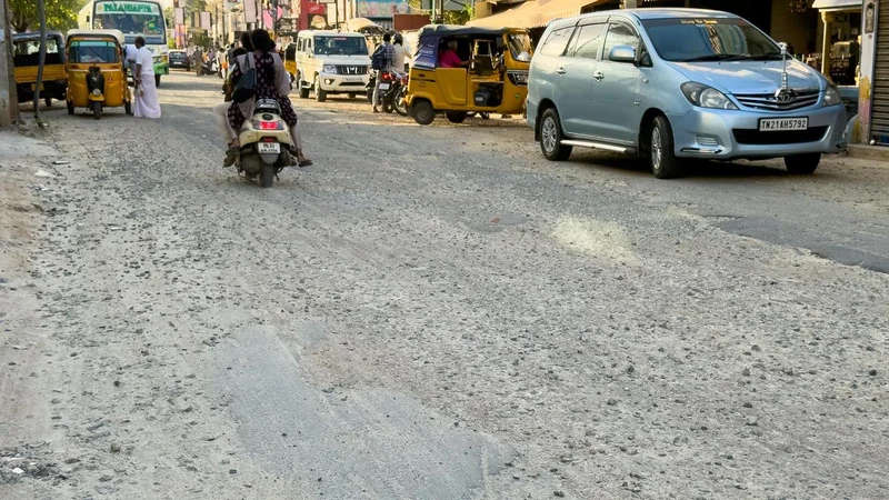 Several roads in central localities of Tiruchi rendered unmotorable, say motorists