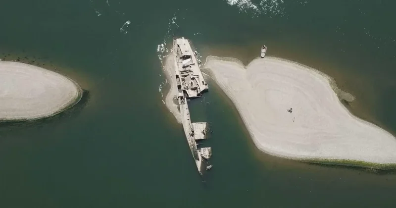 Danube River hits record-low levels, revealing lost historical items across Europe