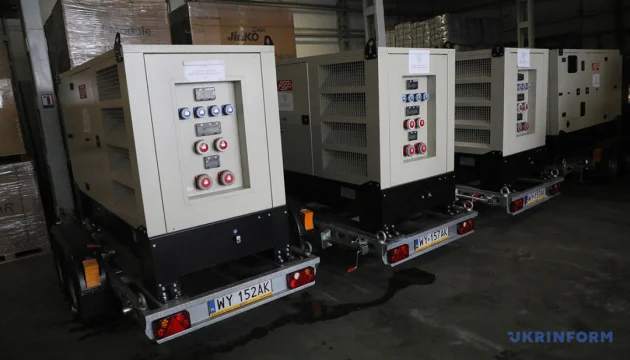 Kyiv region receives 55 pieces of power generation equipment from Belgium