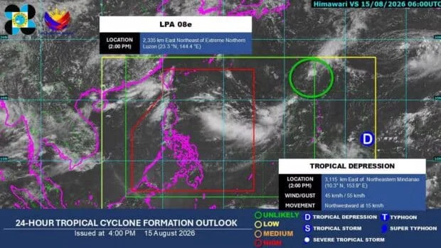 Habagat rains to return to parts of Luzon Sunday afternoon