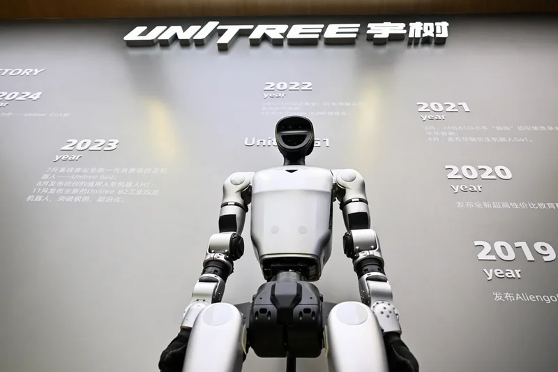 Chinese maker of backflipping robots sees shares soar sixfold on stock market debut