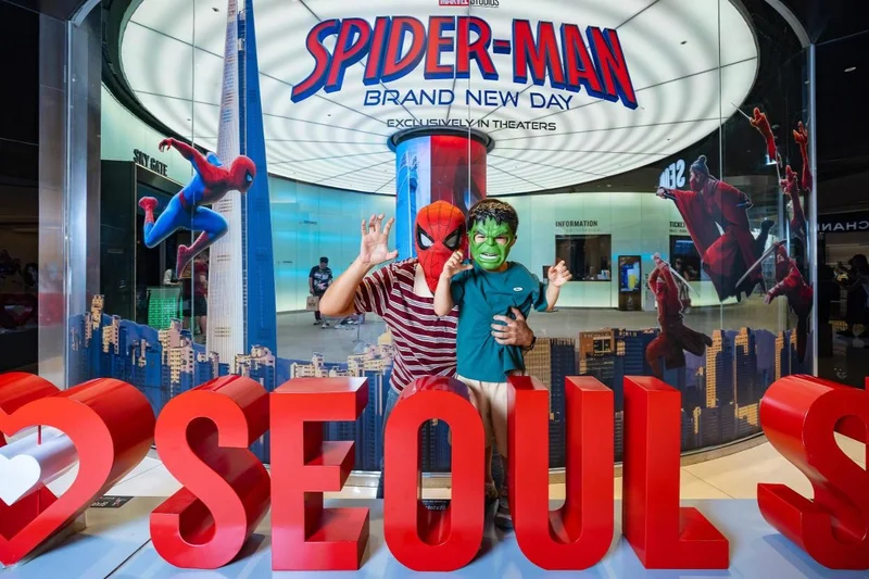 High above Seoul, fans step into Spider-Man's shoes