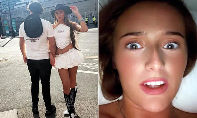 Venezuela Fury, 16, reveals husband Noah Price, 19, accidentally sent her FLYING to the floor while trying to fix her £10 shoes at Luke Combs gig