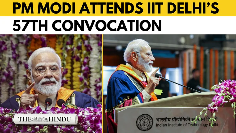 PM Modi attends IIT Delhi’s 57th convocation, announces Rs 1 lakh crore research funding
