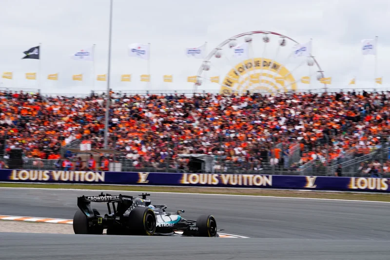 George Russell pips Lando Norris to pole position for 24-lap dash at Zandvoort