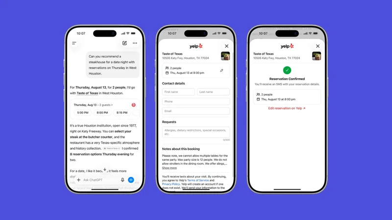 ChatGPT will let you book a table mid-chat