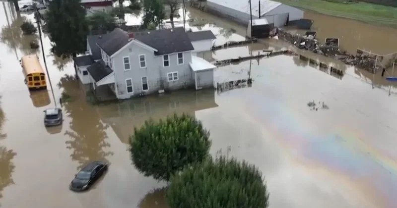 Extreme weather slams the Midwest and in Indiana floodwaters are rising again