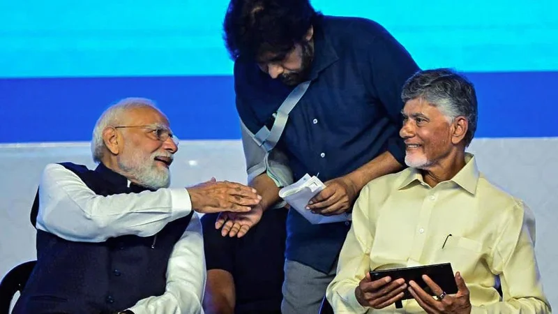 Pawan Kalyan gets a special handshake from PM Modi