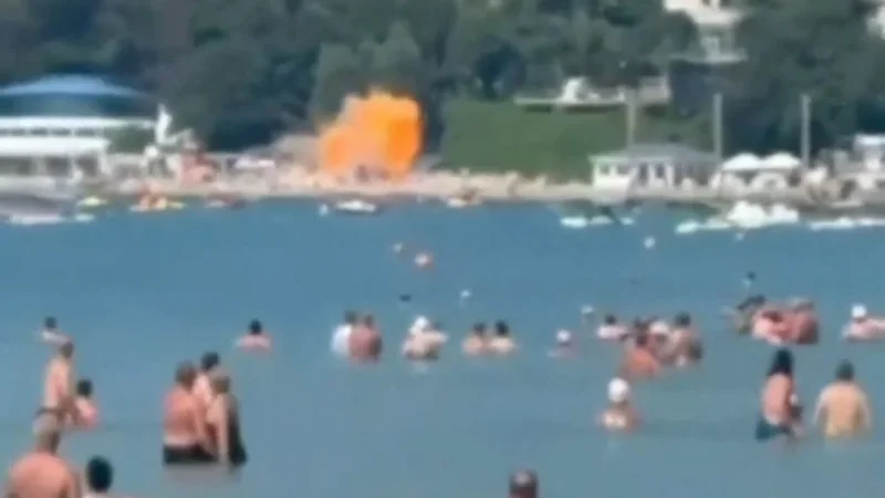 Russia says Ukrainian drone attack kills 7 at Black Sea resort beach