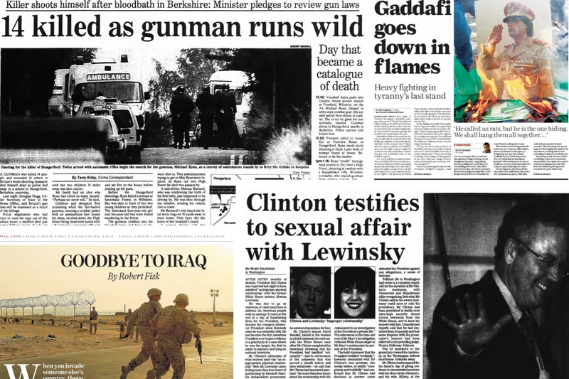 This Week in History: The Lewinsky affair, the fall of Gaddafi, and a fatal crash on the River Thames
