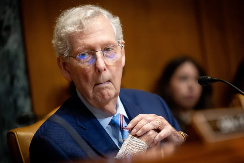 Sen. Mitch McConnell says he's left rehab, will work from home