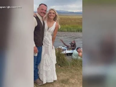 WATCH:  Shaboozey crashes California couple's wedding photo