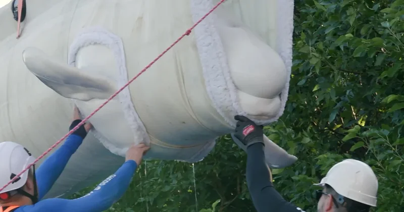 More rescued beluga whales arrive in Texas as relocation effort continues
