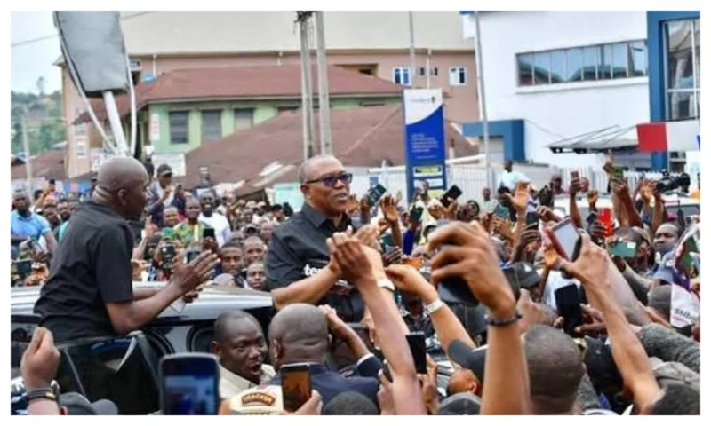 Reactions trail mammoth crowd in Benin as Peter Obi dares Gov Okpebholo, storms Edo [VIDEO]