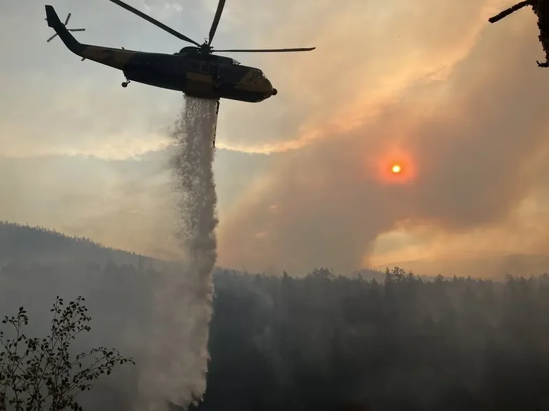 Smoke in B.C. Interior causing poor air quality but helping fire fight