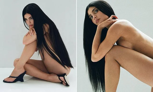 Kylie Jenner poses NUDE as she strips down to only heels for her latest Khy campaign... after ringing in 29th birthday