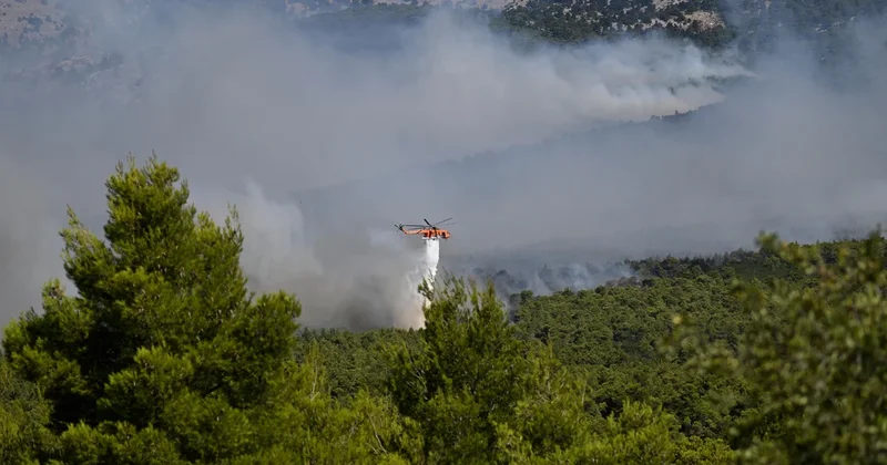 Firefighting helicopters collide in Greece amid European wildfire crisis