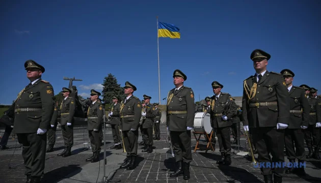 Ukraine’s National Flag raised in Kyiv