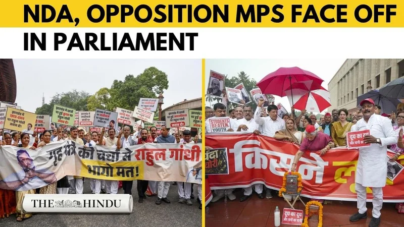 Watch: NDA, Opposition MPs clash over student protests and Ram Temple donation
