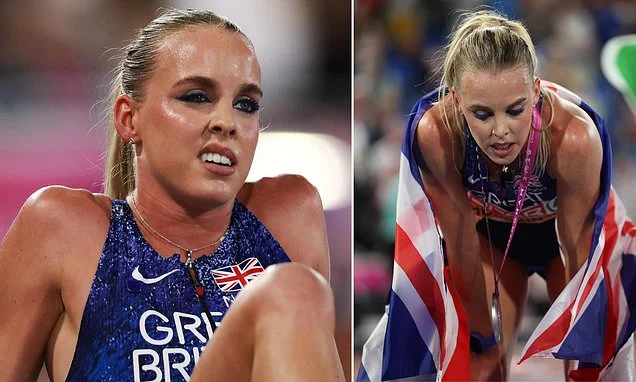 Golden girl Keely Hodgkinson has to settle for silver as British star loses her 800m European Championship crown with second-place finish - with Olympic champion jokingly removing her medal in disappointed post-race interview