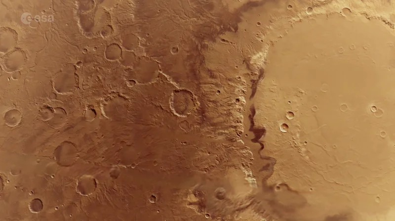 Fly around Schiaparelli Crater with Mars Express