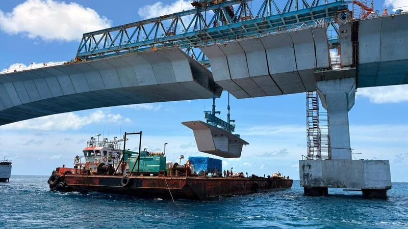 Maldives' largest infra project advances with India's support after final segment of Thilamale Bridge is installed