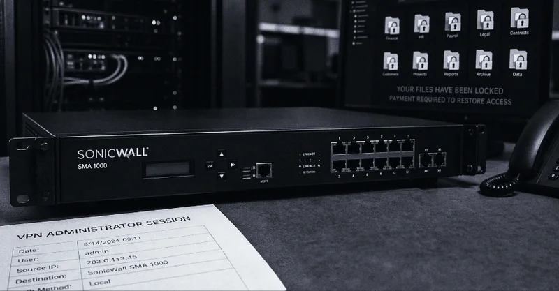 INC Ransomware Emerges as Dominant Actor Exploiting SonicWall SMA 1000 Flaws