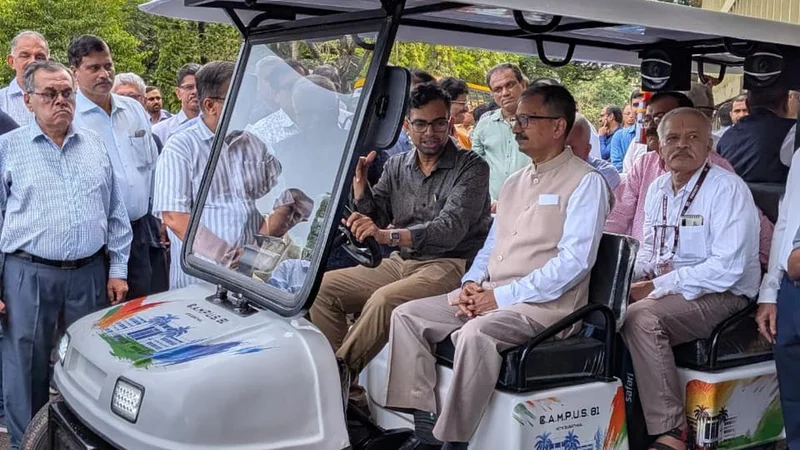 NIT-K ‘81 batch alumni present two electric buggies to alma mater