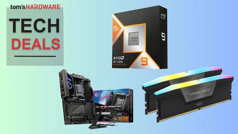 Grab 32GB of Corsair DDR5 for an effective $230 right now in this 9950X3D combo deal —Newegg RAM bundle ships with 16-core AMD X3D chip alongside an MSI X870E board and a free 240mm cooler for $1,308