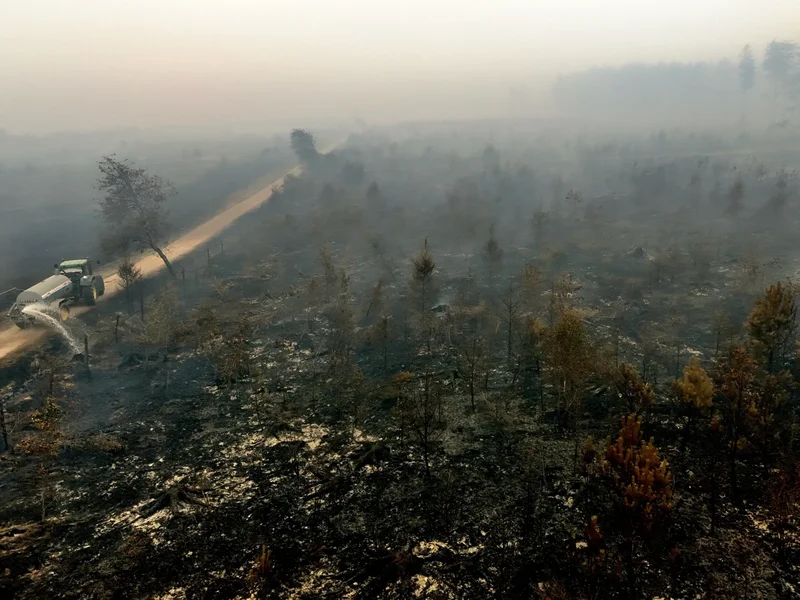 Belgium’s largest wildfire on record spreads towards German border