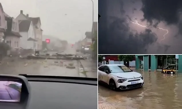 Tornados, flash floods and 95mph winds spark chaos in top tourist destinations in Spain, Italy and France as wild storms lash Europe