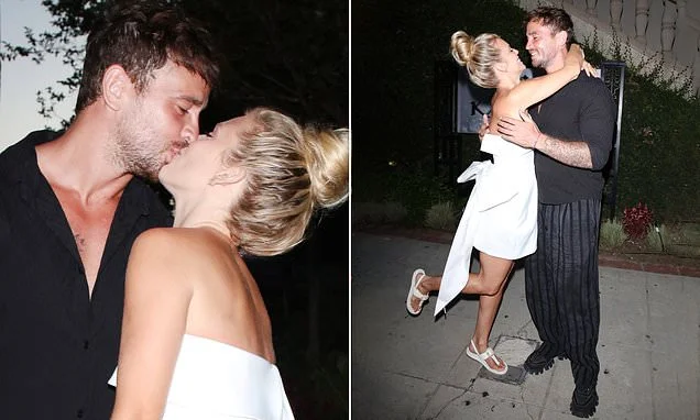 Danny Cipriani and AnnaLynne McCord passionately kiss at family pre-wedding dinner after setting up 'tacky and distasteful' crowdfunding page to fund their big day