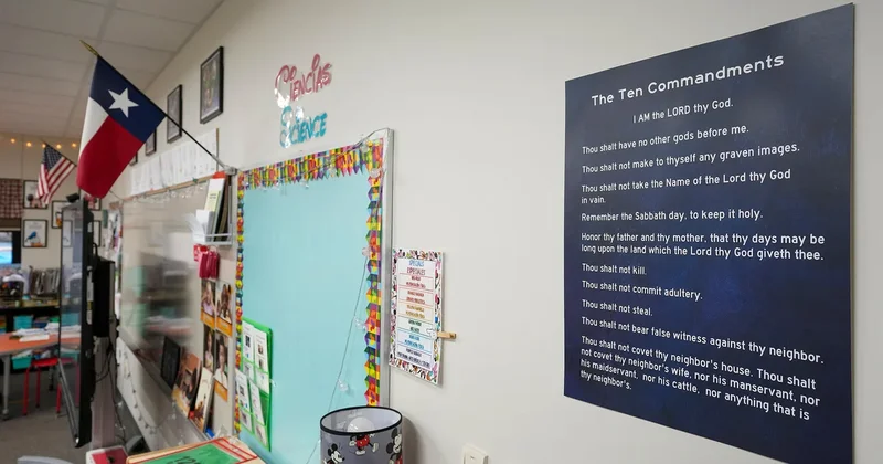 Texas parents sue to block mandatory display of Ten Commandments in school classrooms