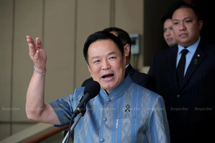 Anutin sets limits for censure debate