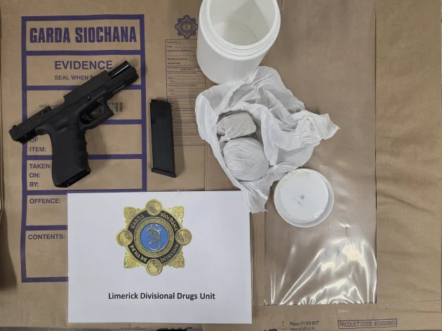 Man arrested after gardaí seize firearm, ammunition and heroin from Limerick home