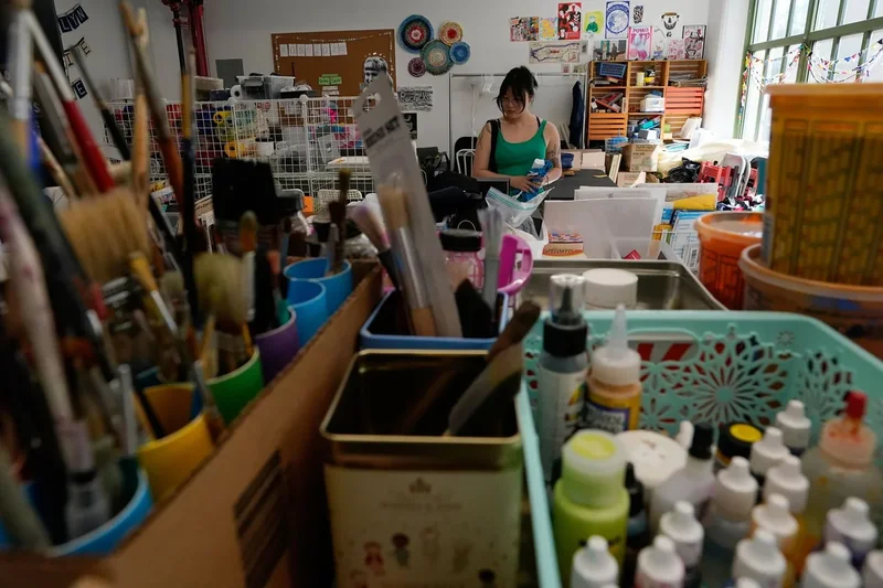 Leftover art supplies get a new life at ‘creative reuse centers’ where they’re sold at deep discount