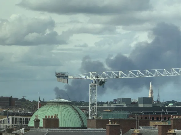 Five fire engines deployed to tackle blaze at industrial site in north Co Dublin
